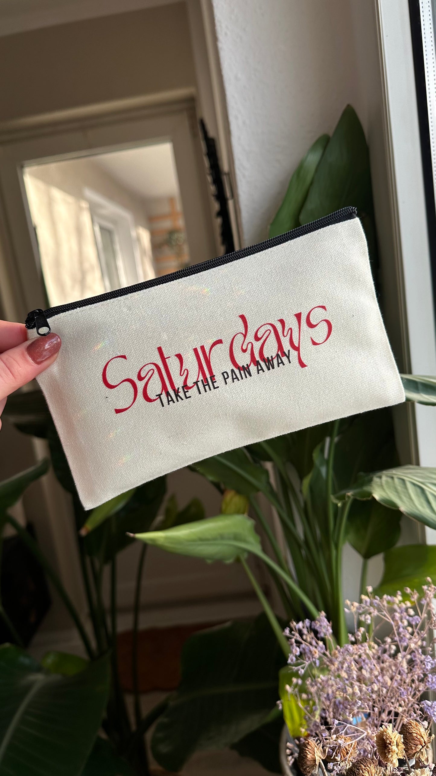 Saturdays makeup bag