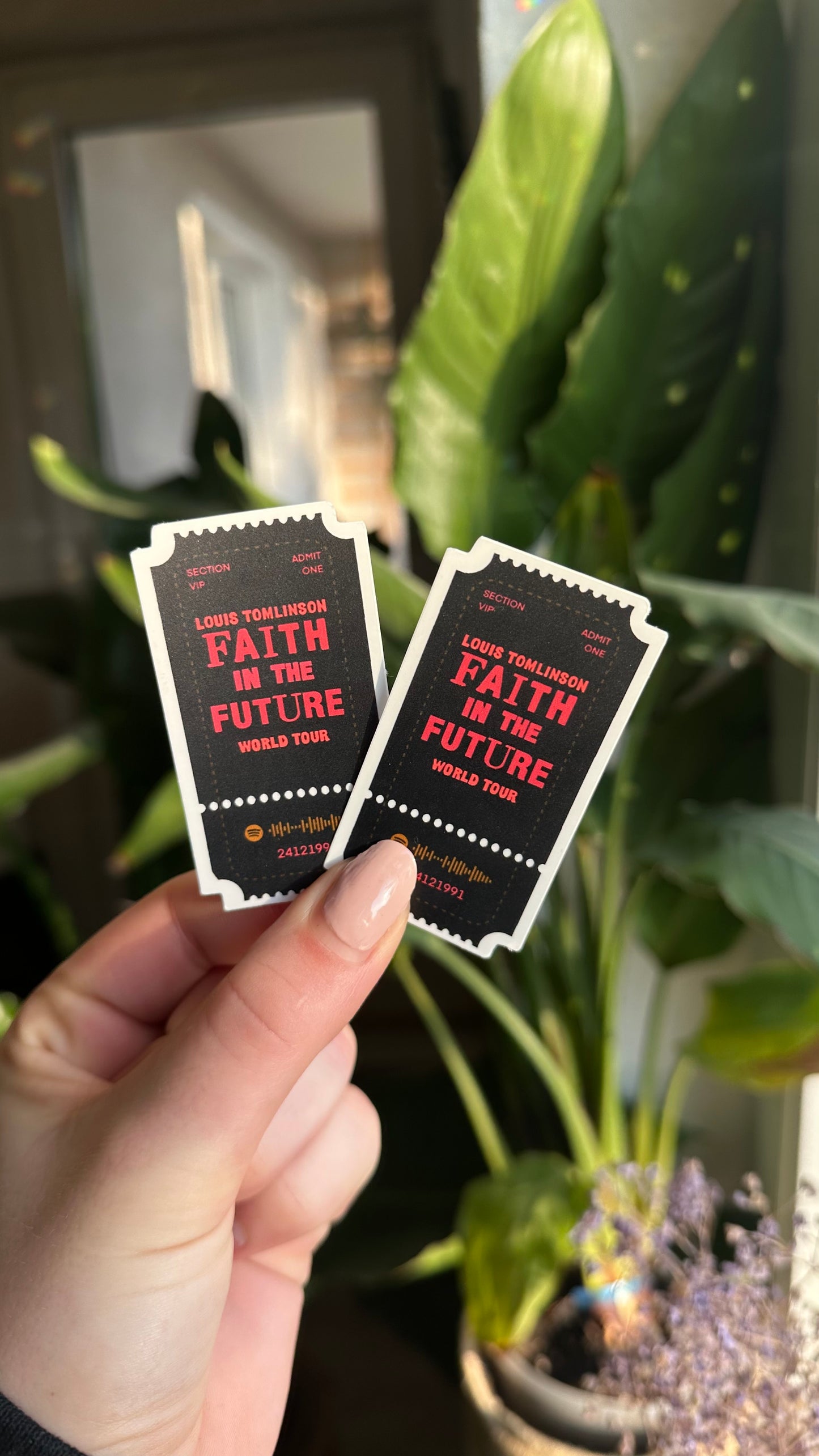 Waterproof Lt fitf Ticket Stickers