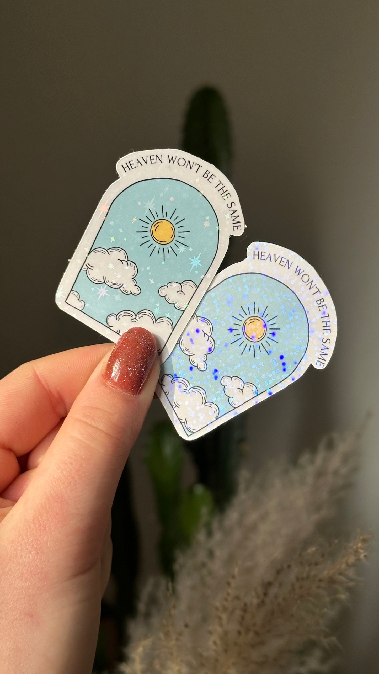 heaven glitter sticker