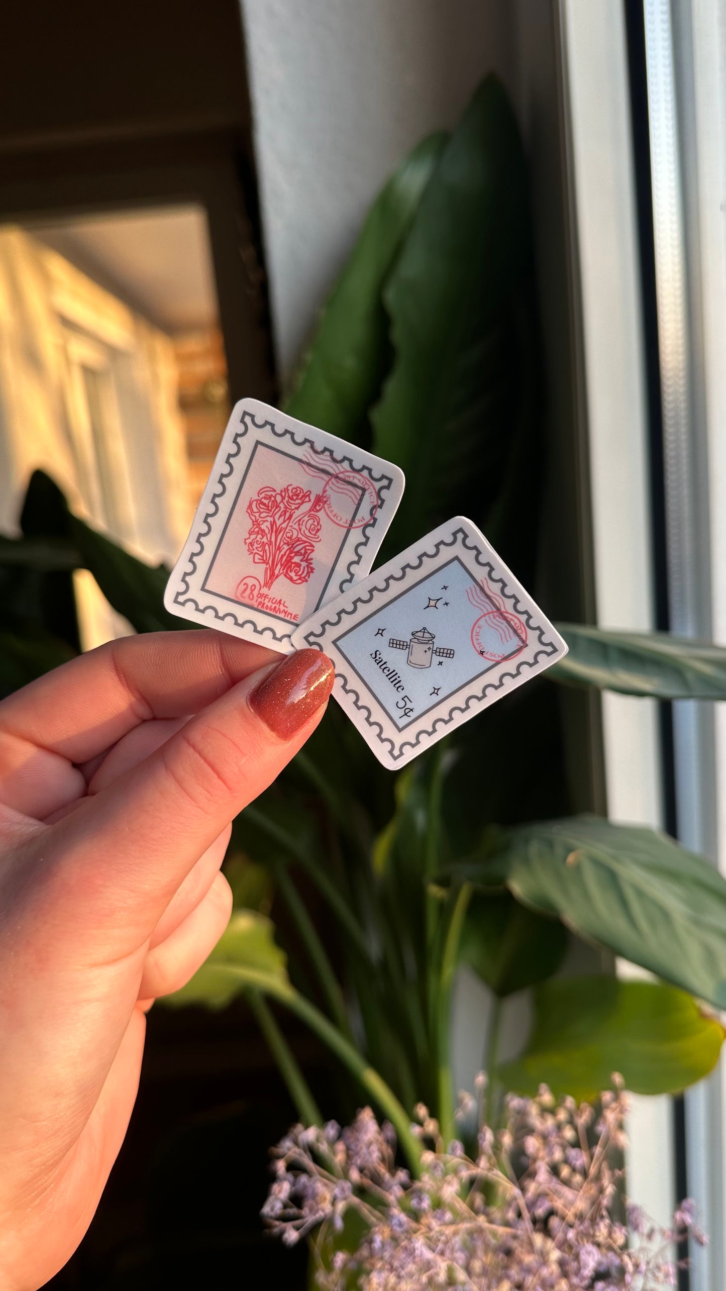 28& Satellite stamp stickers