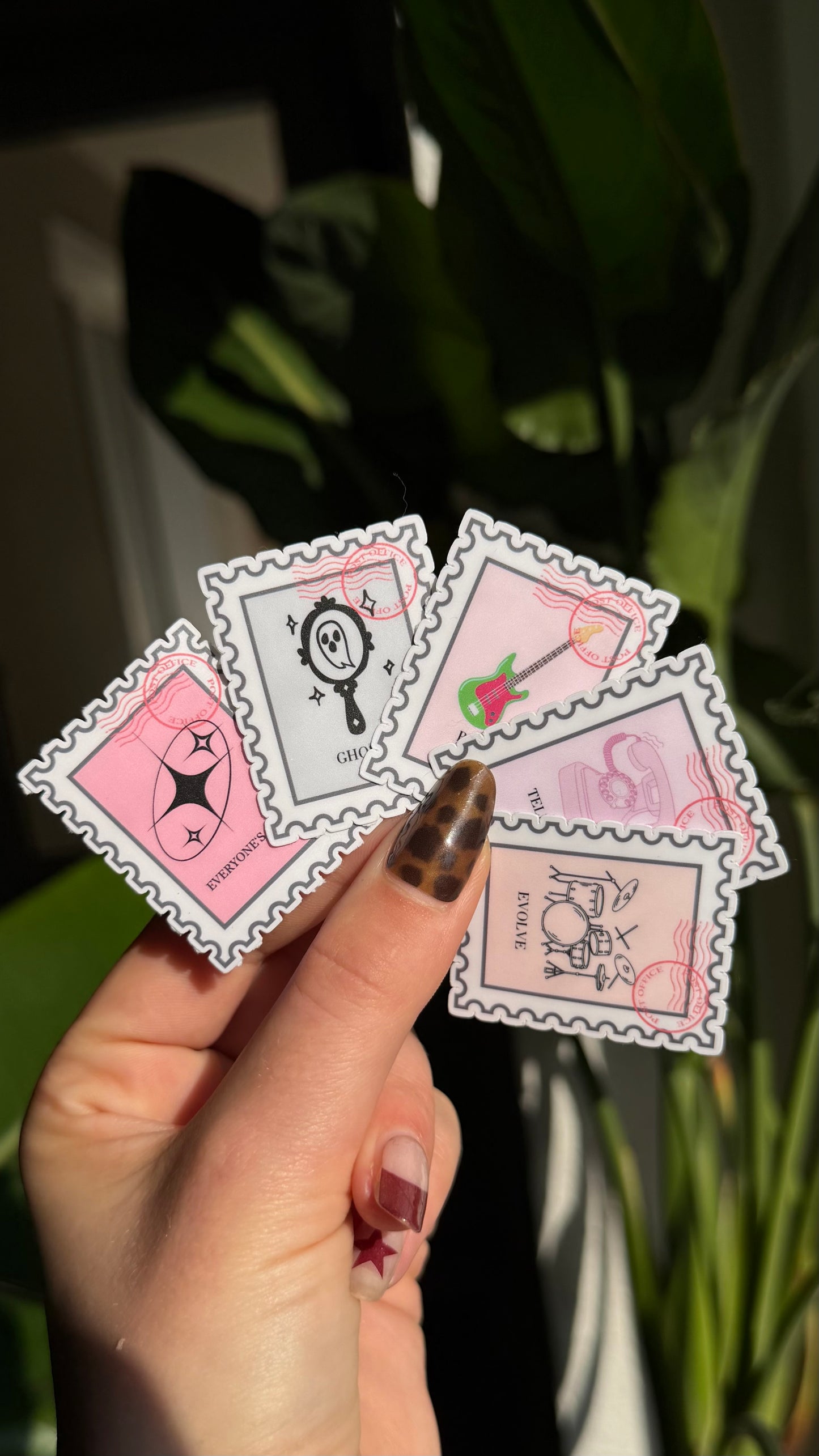 EAS inspired stamp stickers