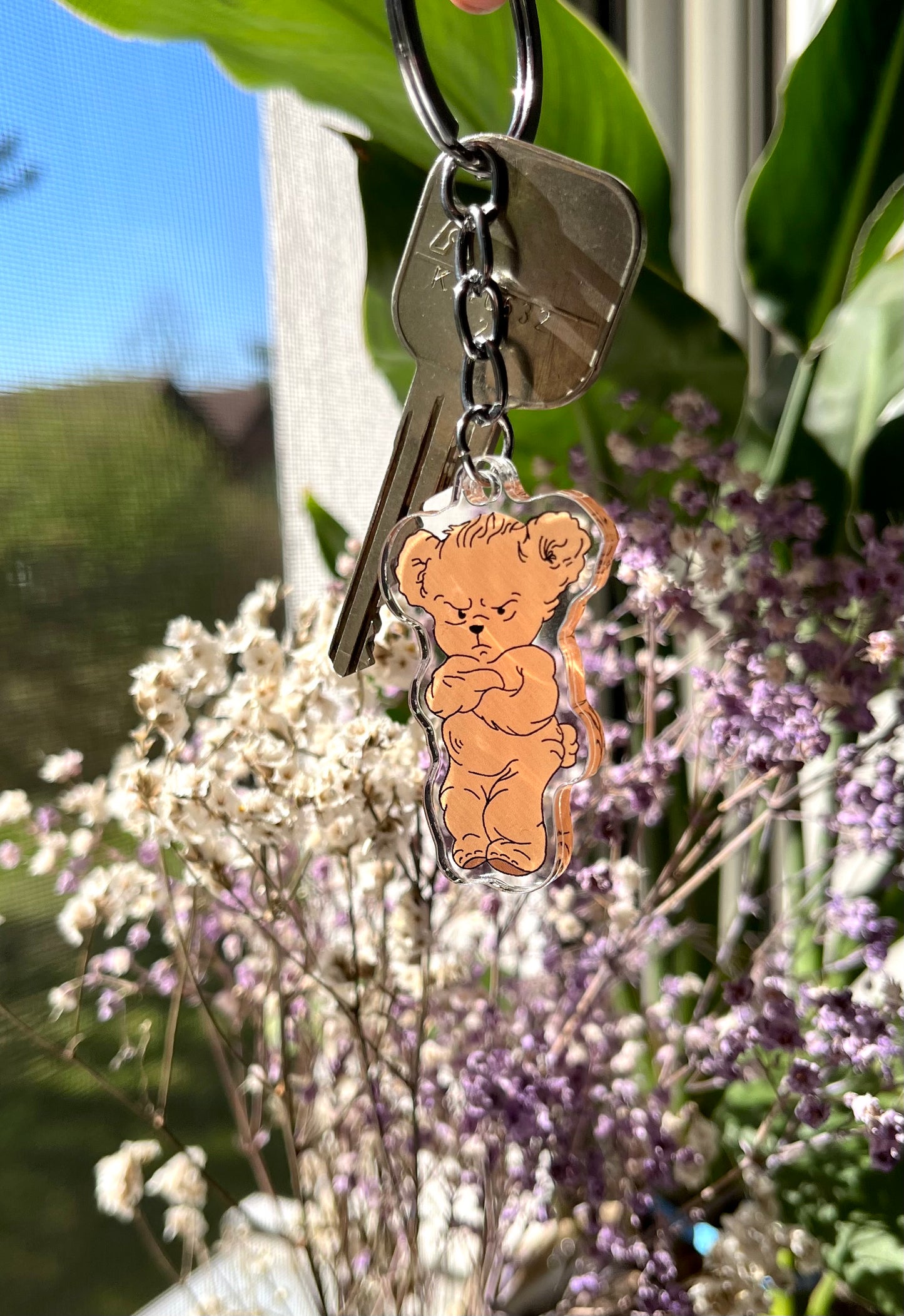 teddy keychain