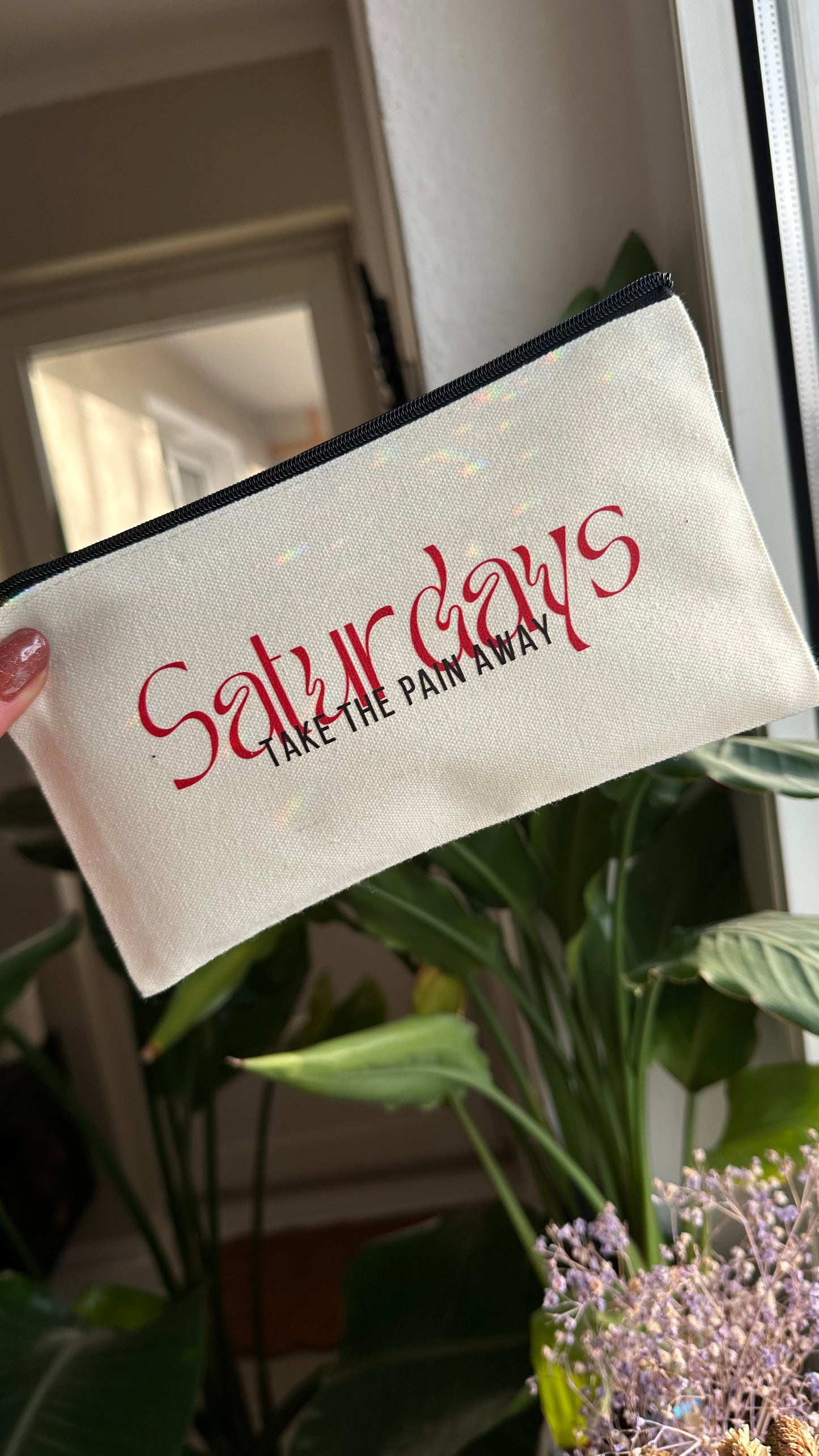 Saturdays makeup bag