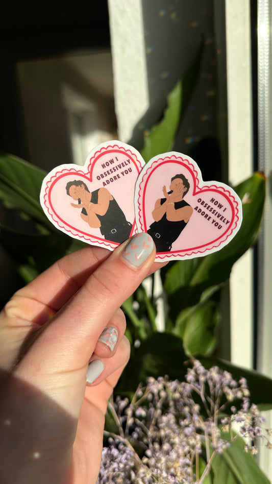 Adore you heart sticker