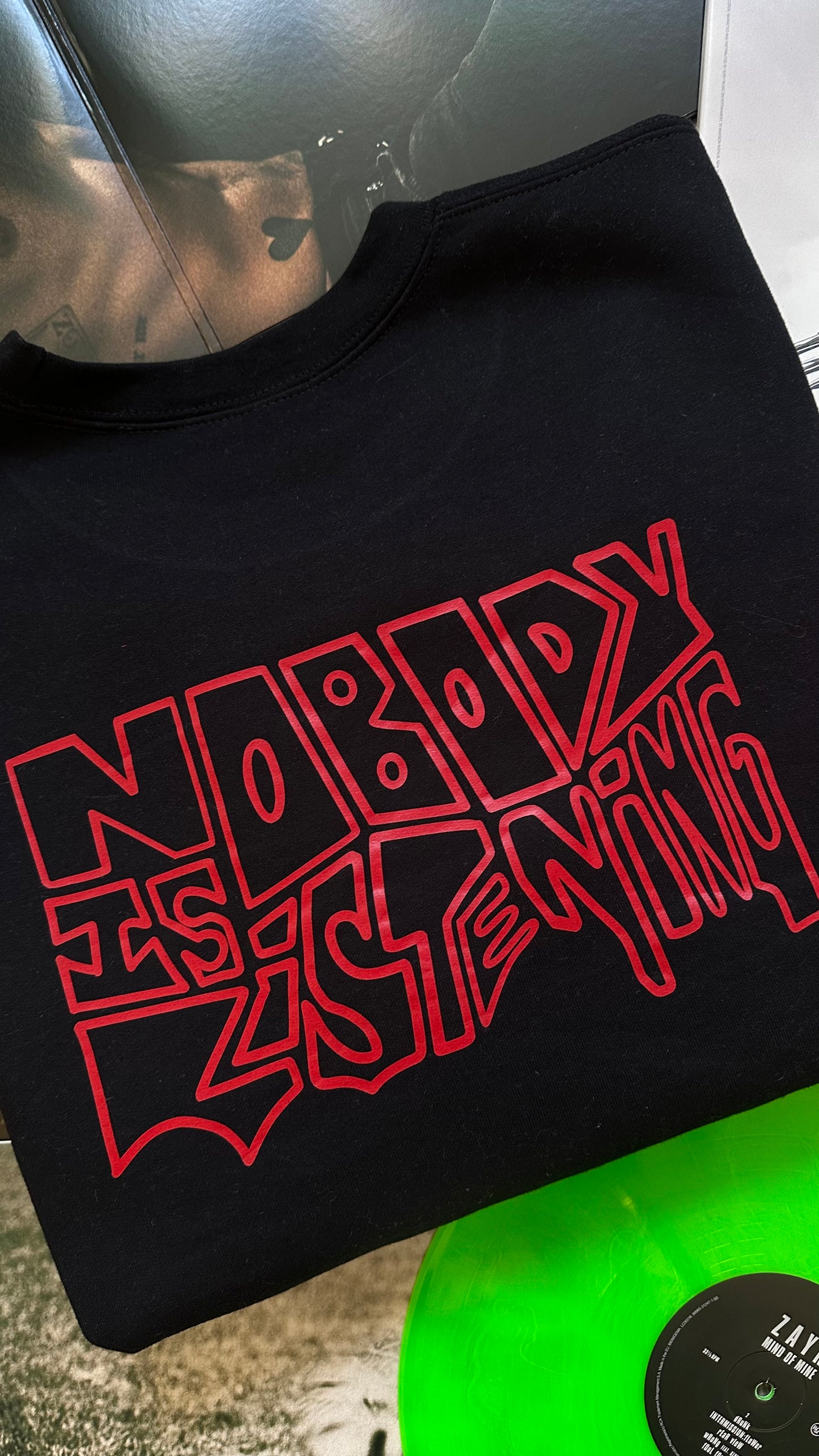 Nobody is listening crewneck