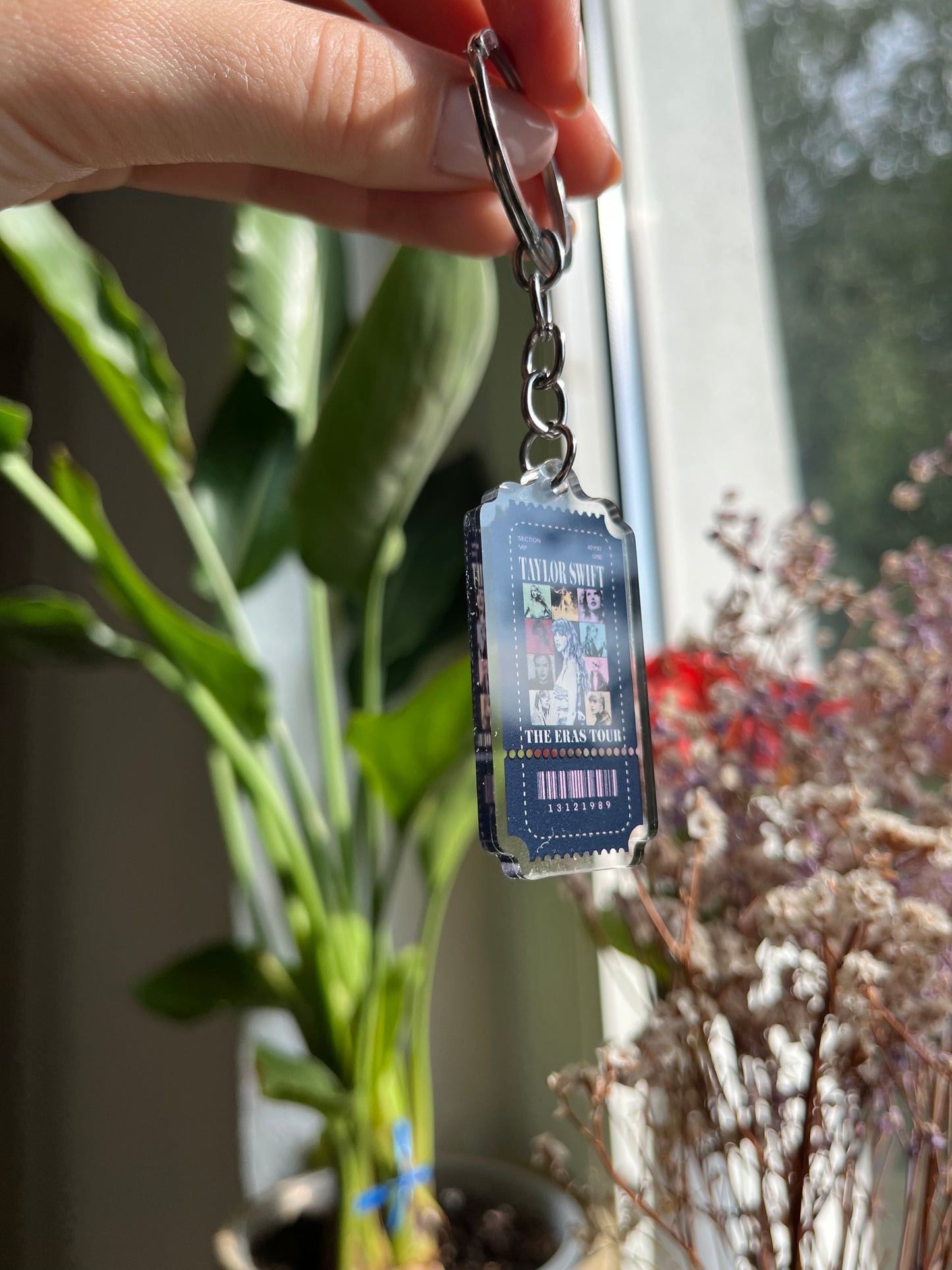 Taylor Ticket Keychain the Eras Tour