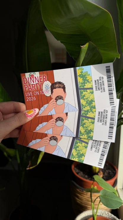 Nh Dinner Party Souvenir Ticket customizable