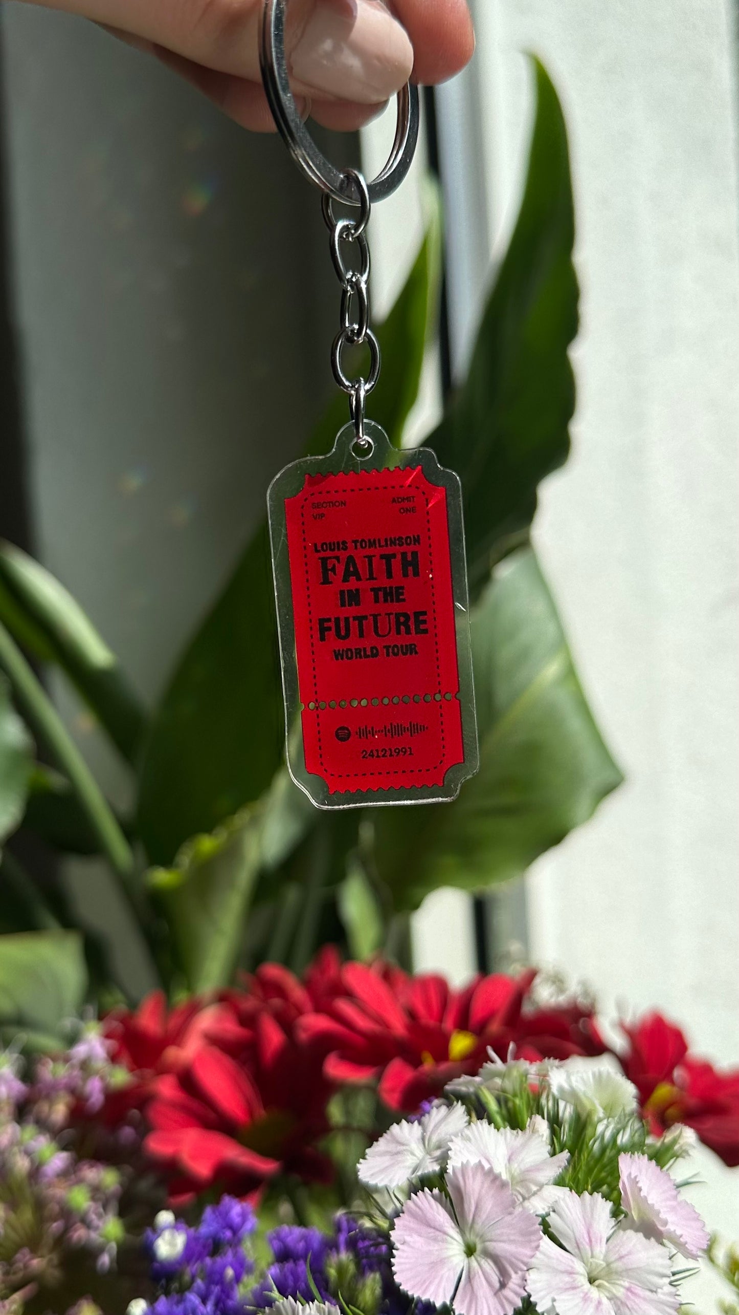 Louis fitf ticket keychain 2.0