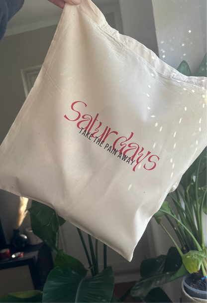 Saturdays tote bag