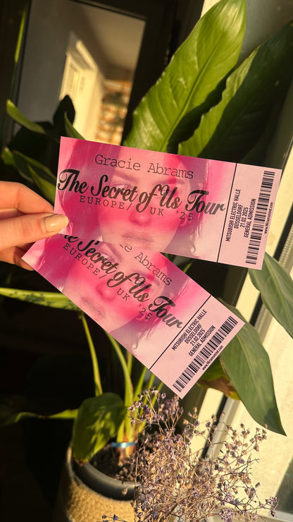 gracie tsou tour ticket