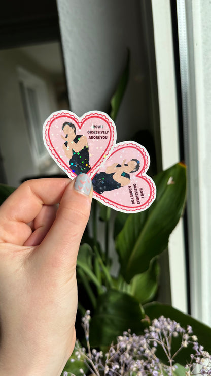 Adore you heart sticker