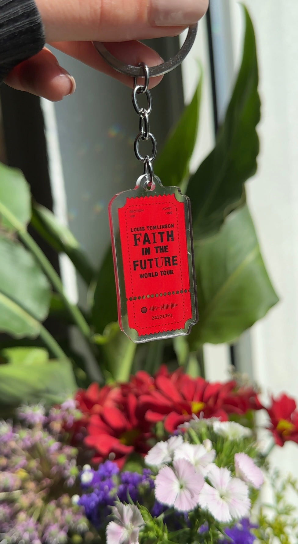 Louis fitf ticket keychain 2.0