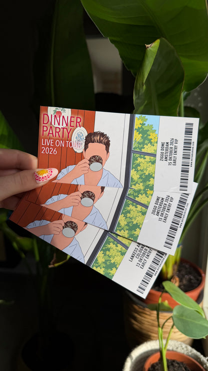 Nh Dinner Party Souvenir Ticket customizable