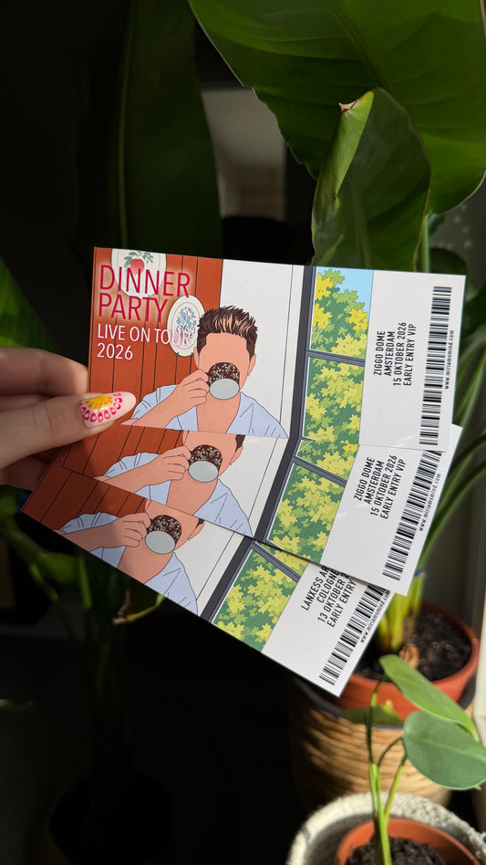 Nh Dinner Party Souvenir Ticket customizable