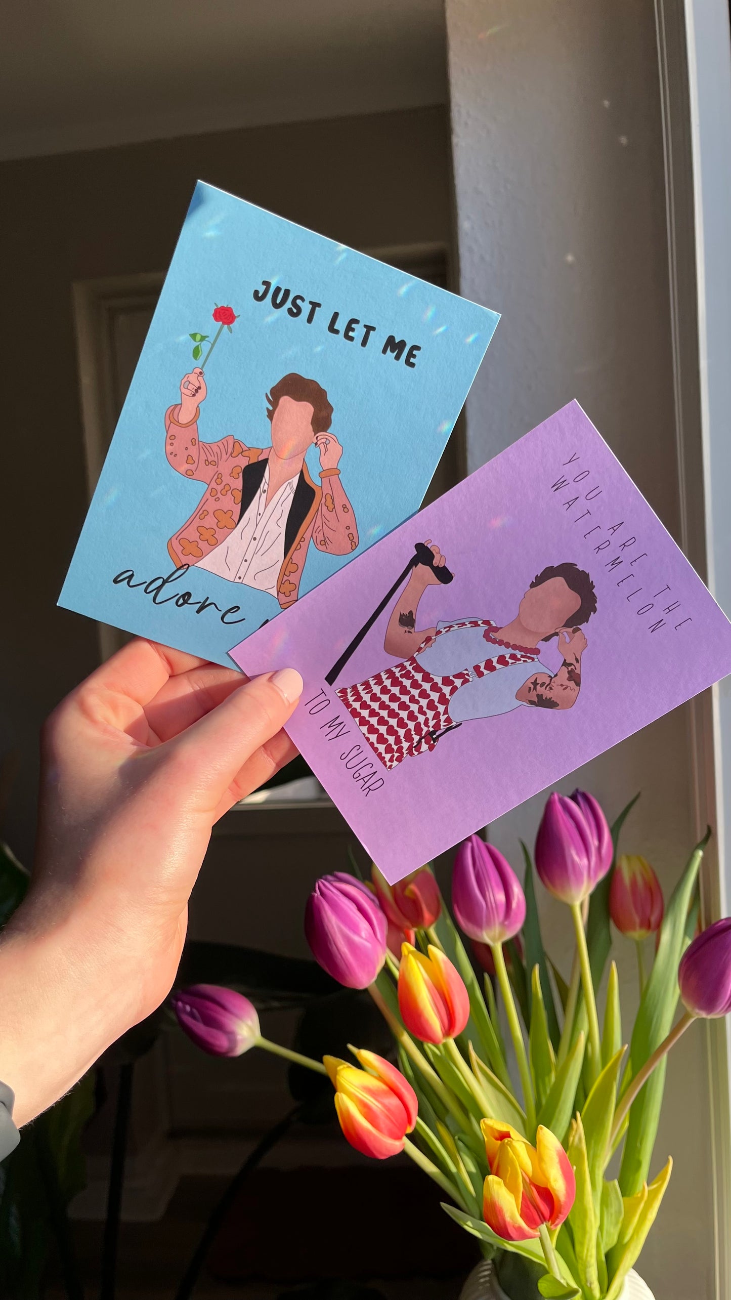 Harry Adore you/Valentines day cards/ Greeting cards