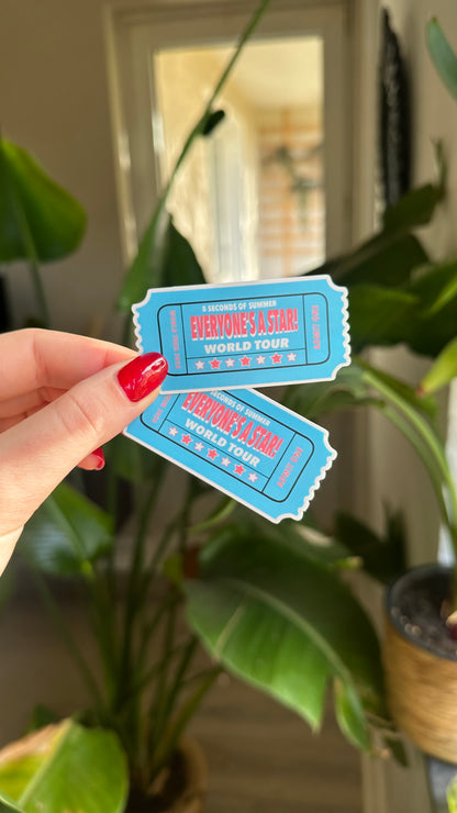 Everyone’s a star ticket sticker