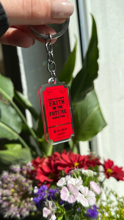 Louis fitf ticket keychain 2.0