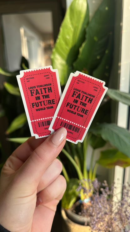 Waterproof Lt fitf Ticket Stickers