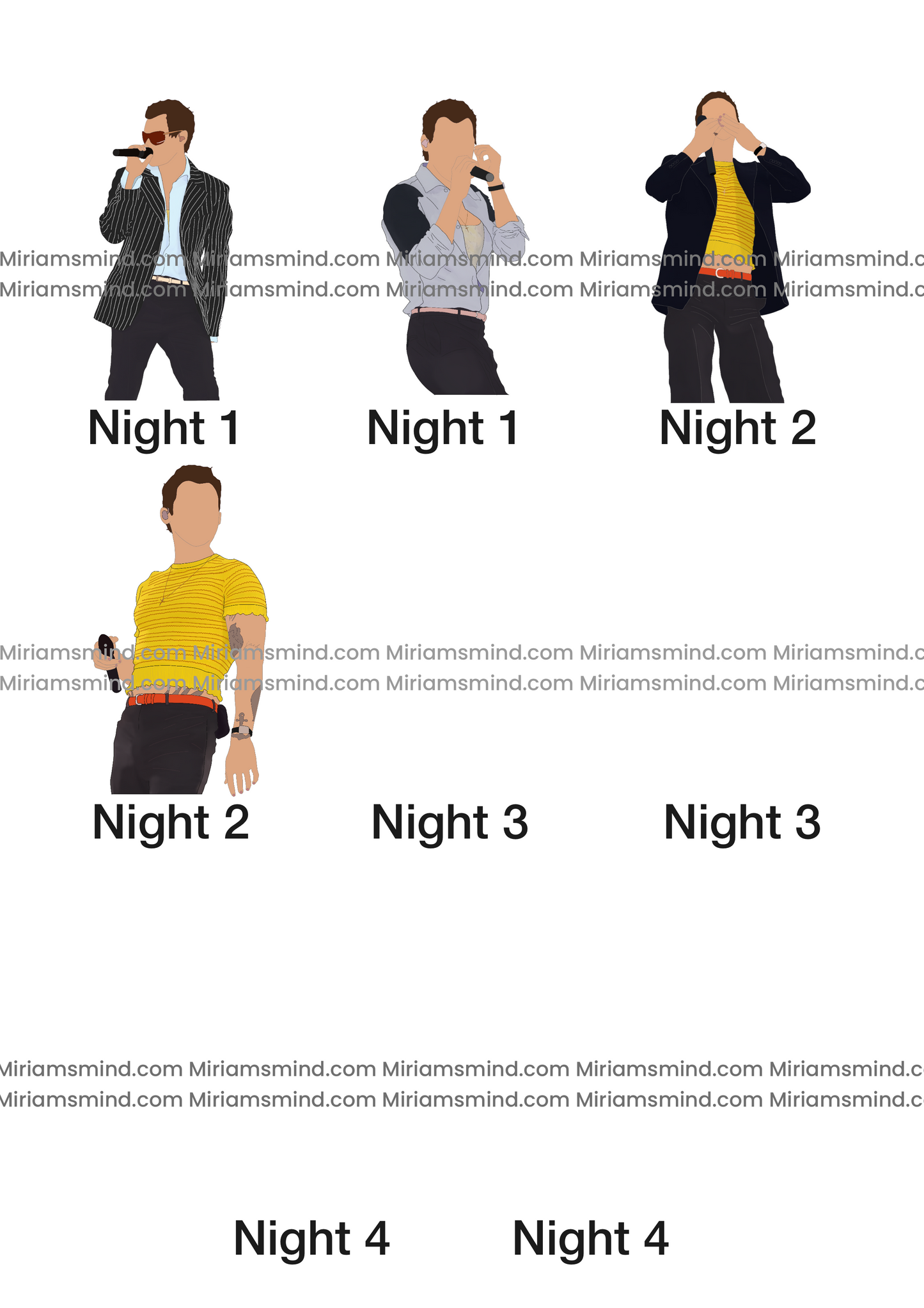 TOGETHER TOUR London outfit stickers Waterproof