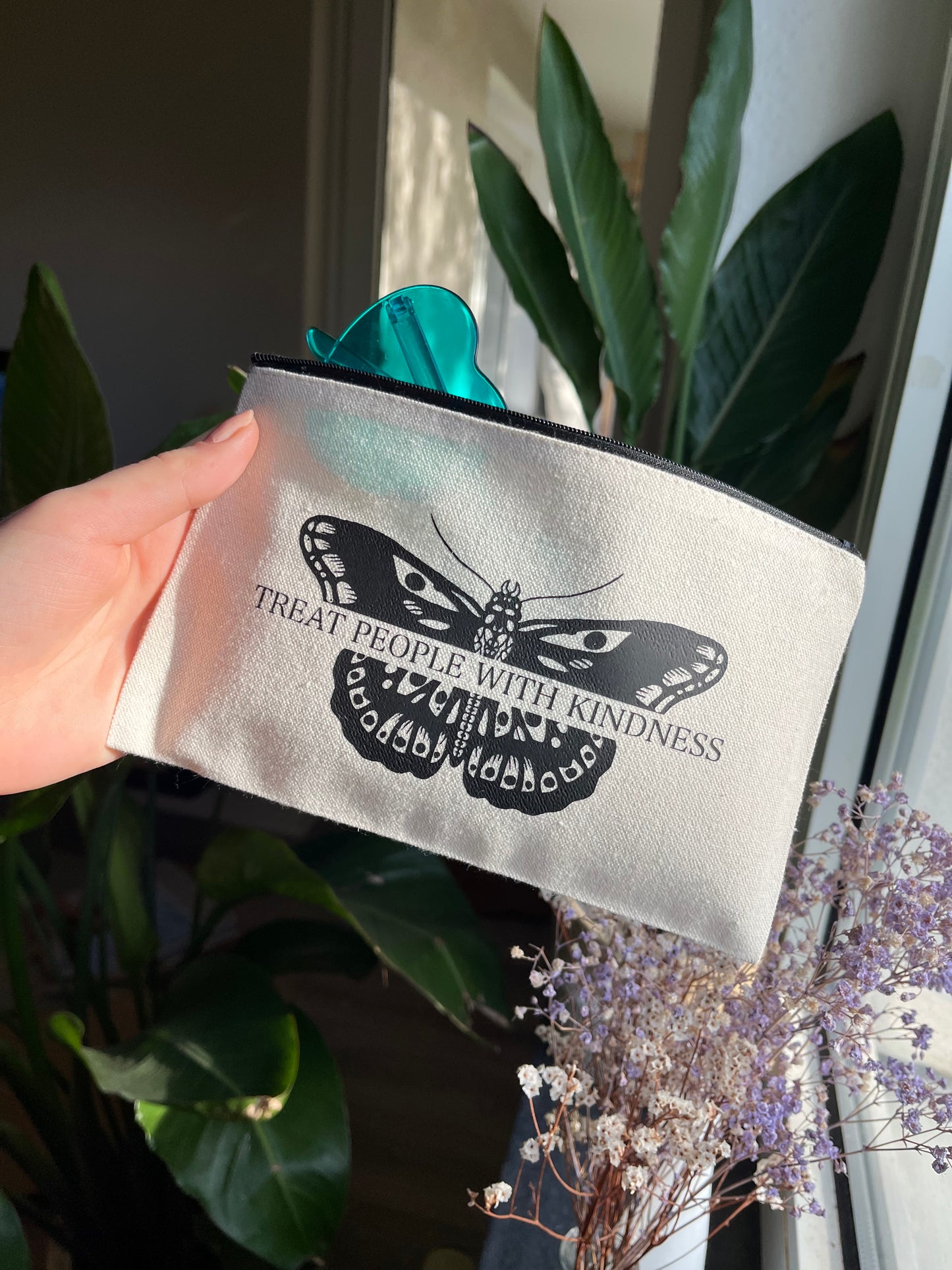 TPWK moth makeup bag