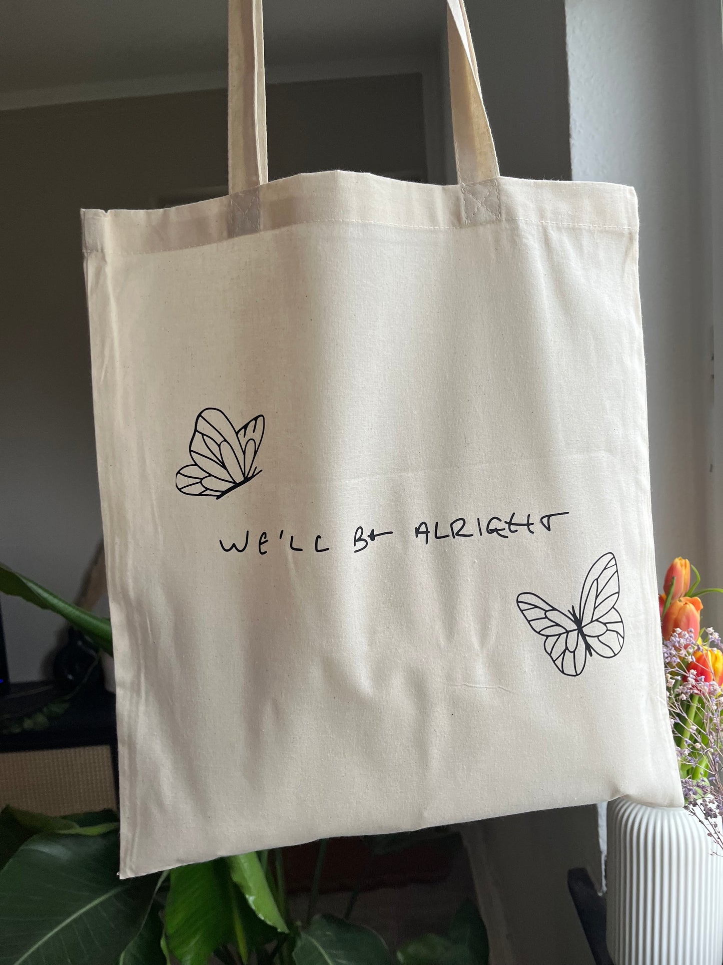 WBA butterfly tote bag