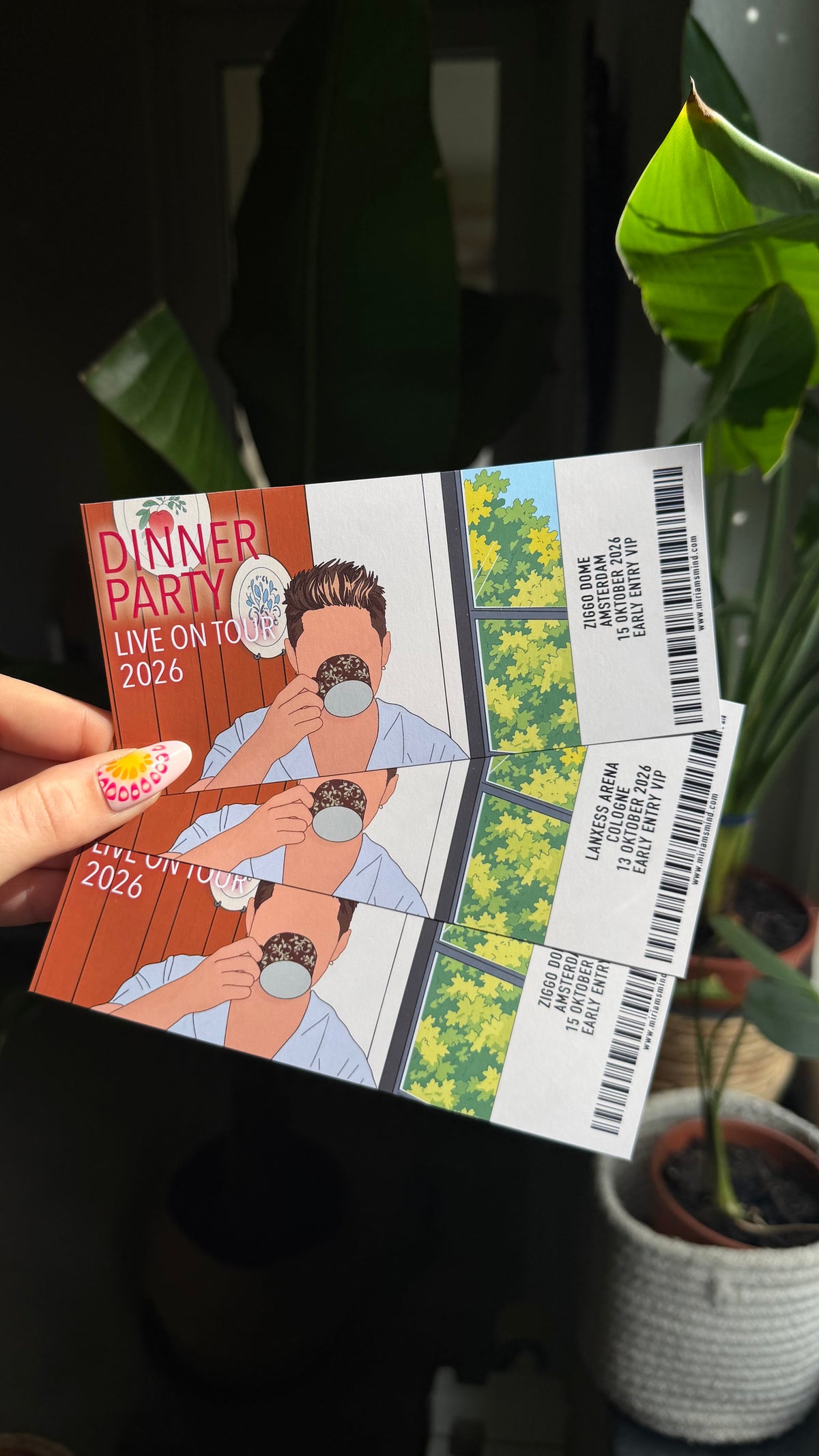 Nh Dinner Party Souvenir Ticket customizable