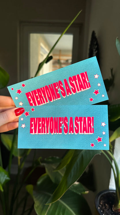 Everyones a Star tickets customizable