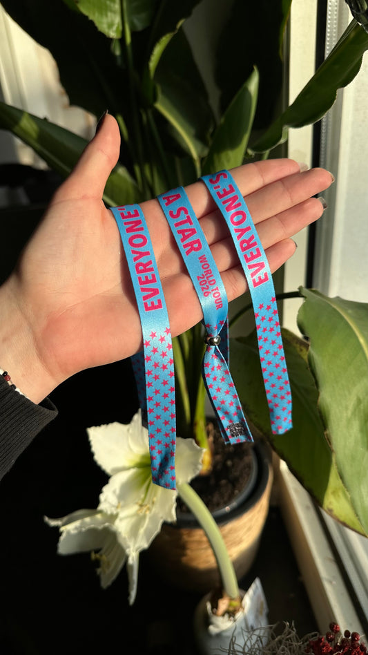 Everyone’s a star tour festival wristband