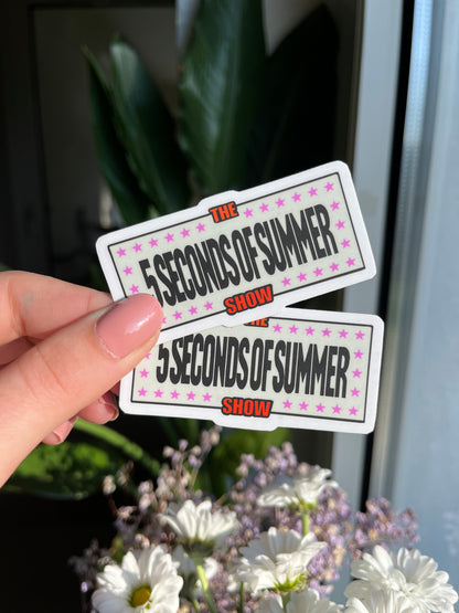 The 5sos show stickers