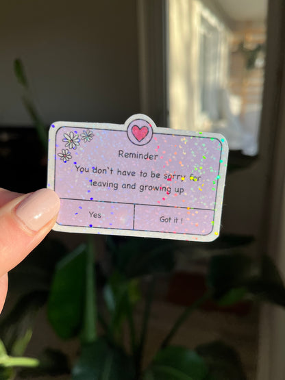 glitter reminder Matilda sticker