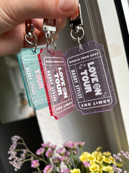 Harry hslot glitter Ticket Keychains