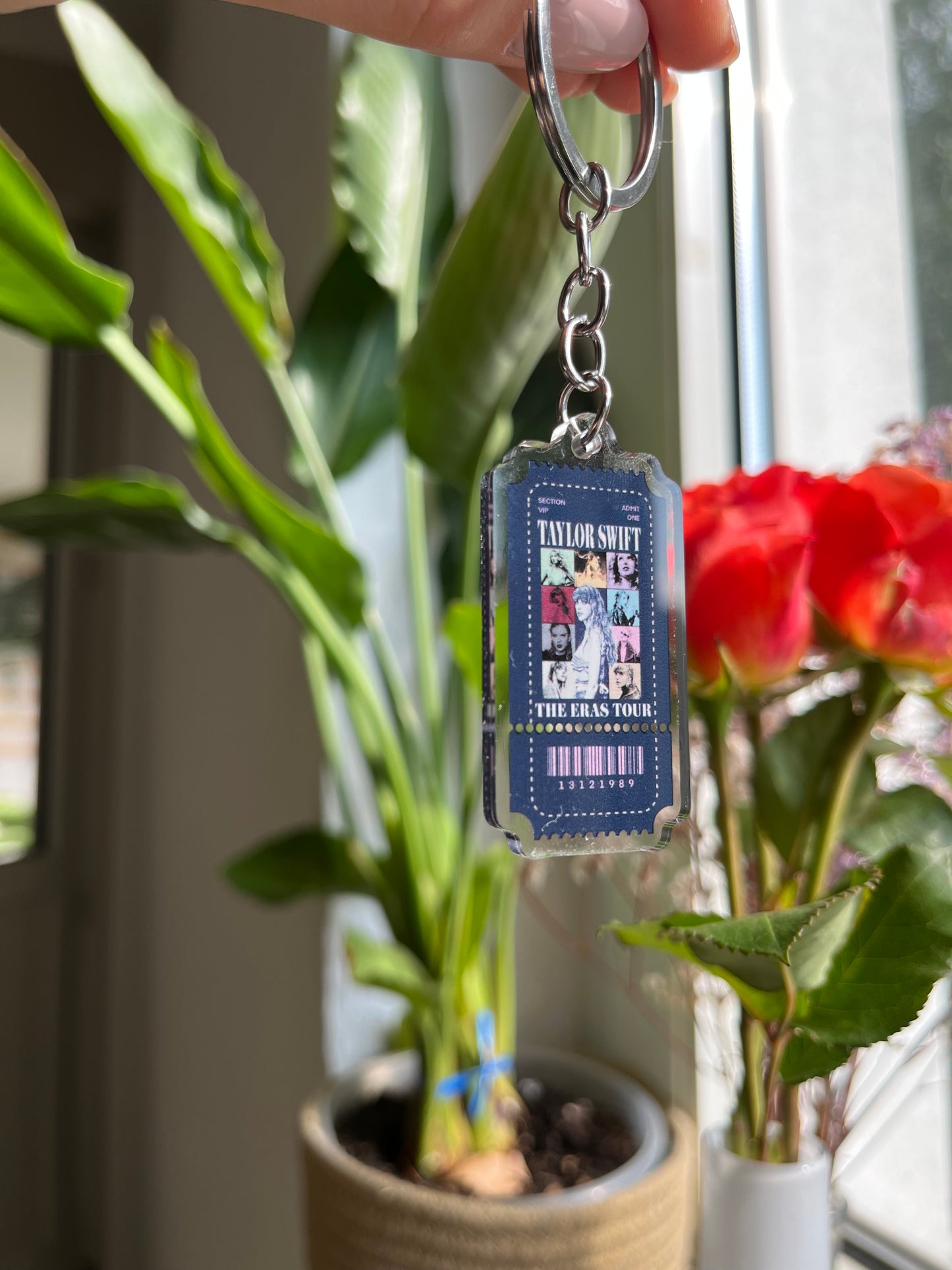 Taylor Ticket Keychain the Eras Tour