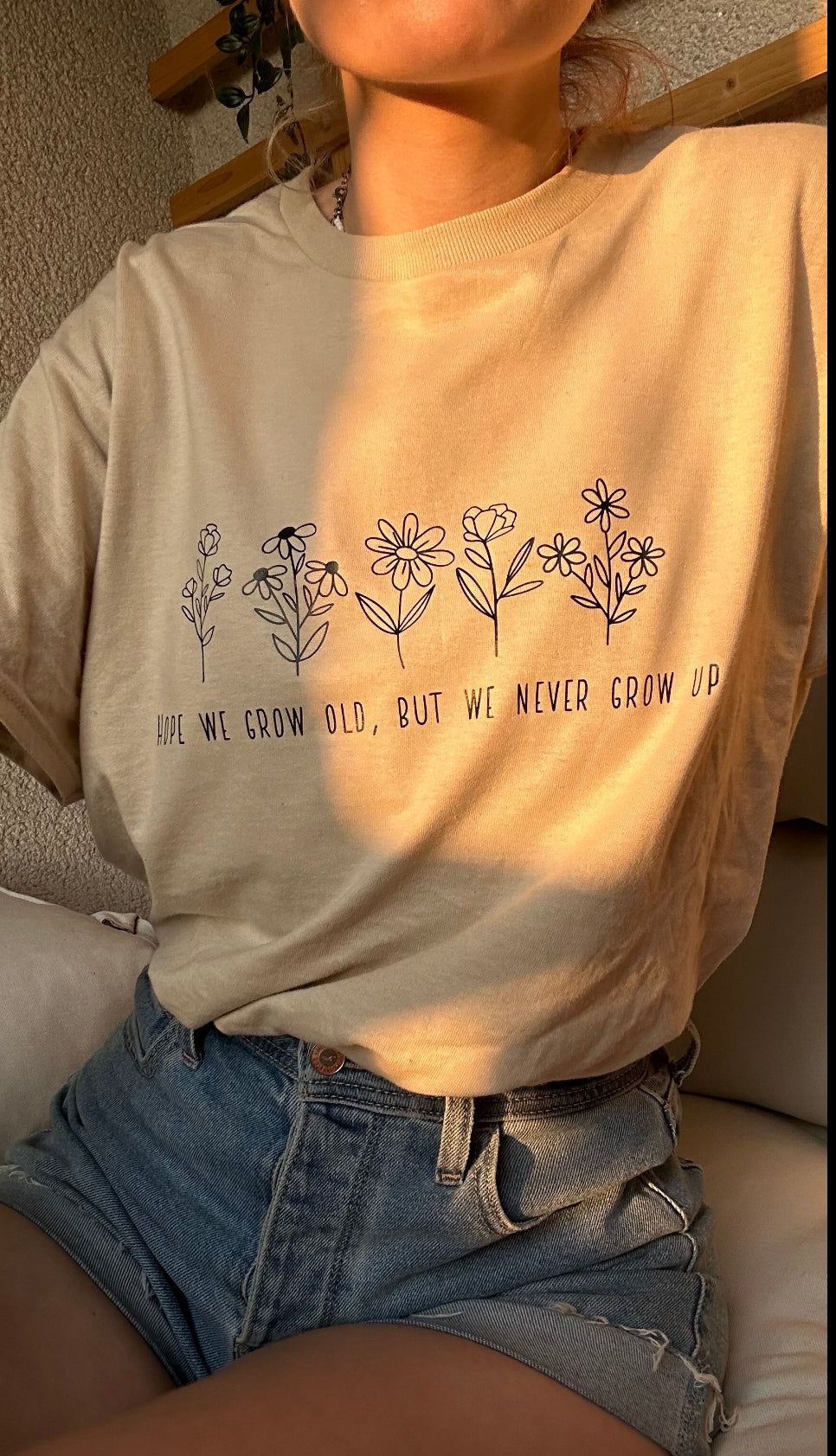 Never grow up tshirt