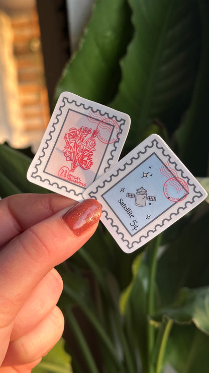 28& Satellite stamp stickers