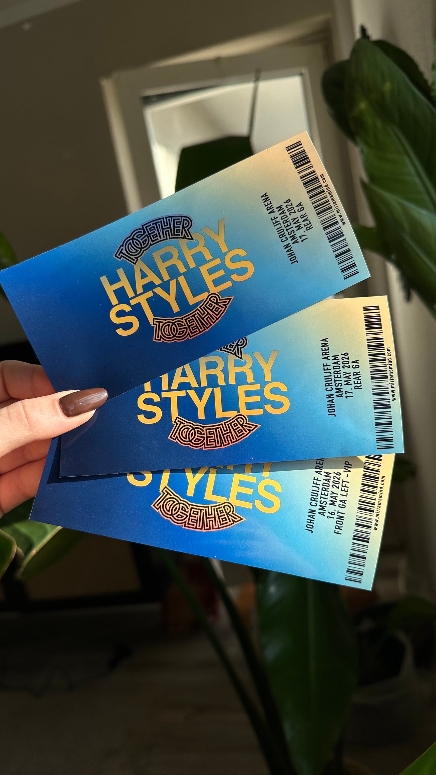 Together fan tickets customizable