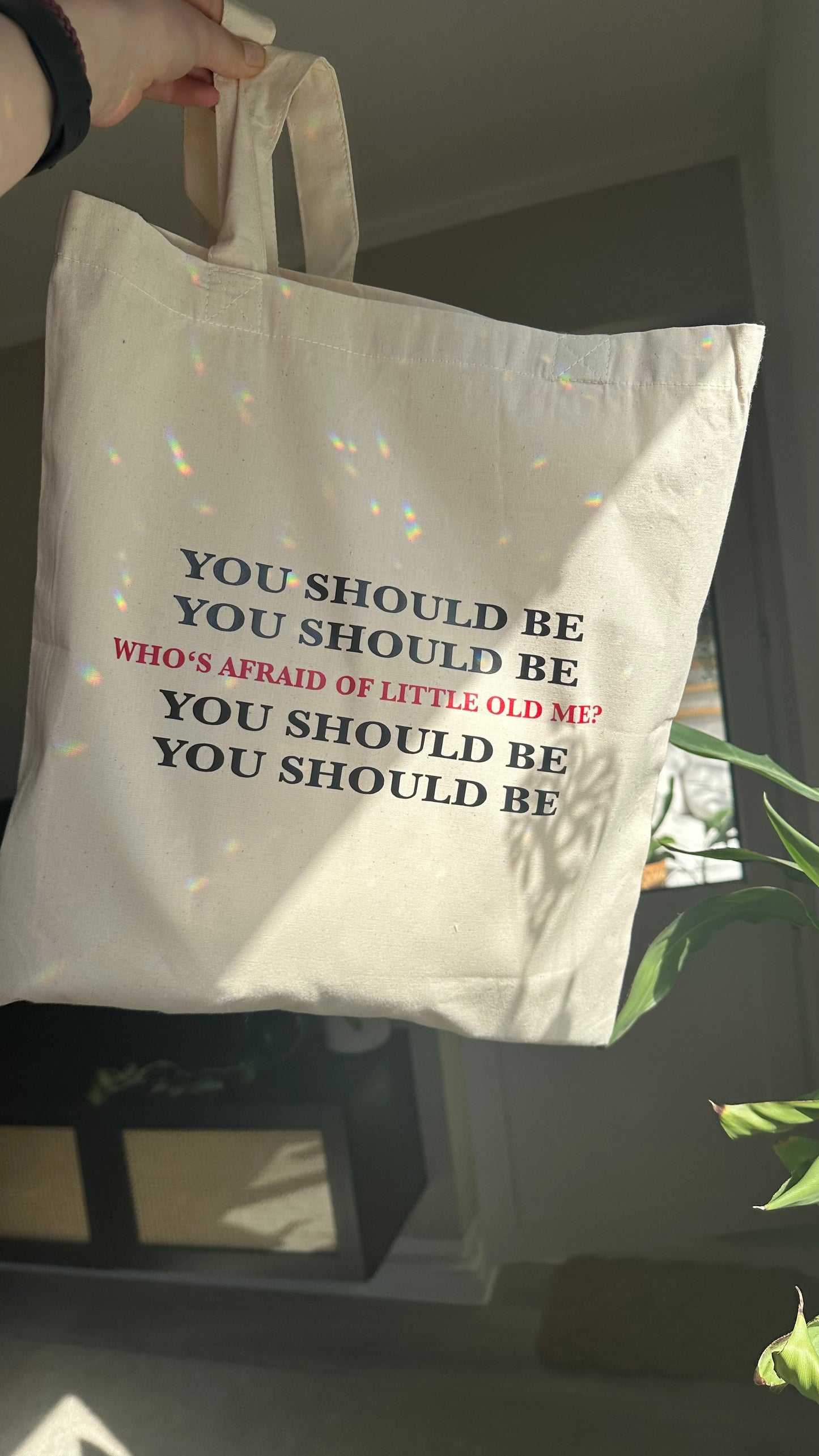 Who’s afraid tote bag