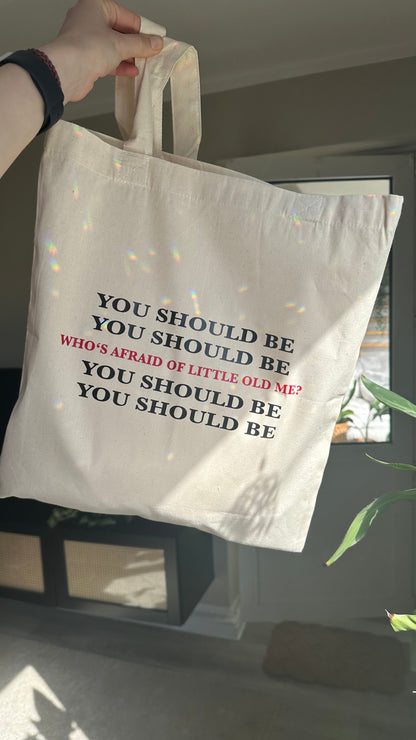 Who’s afraid tote bag