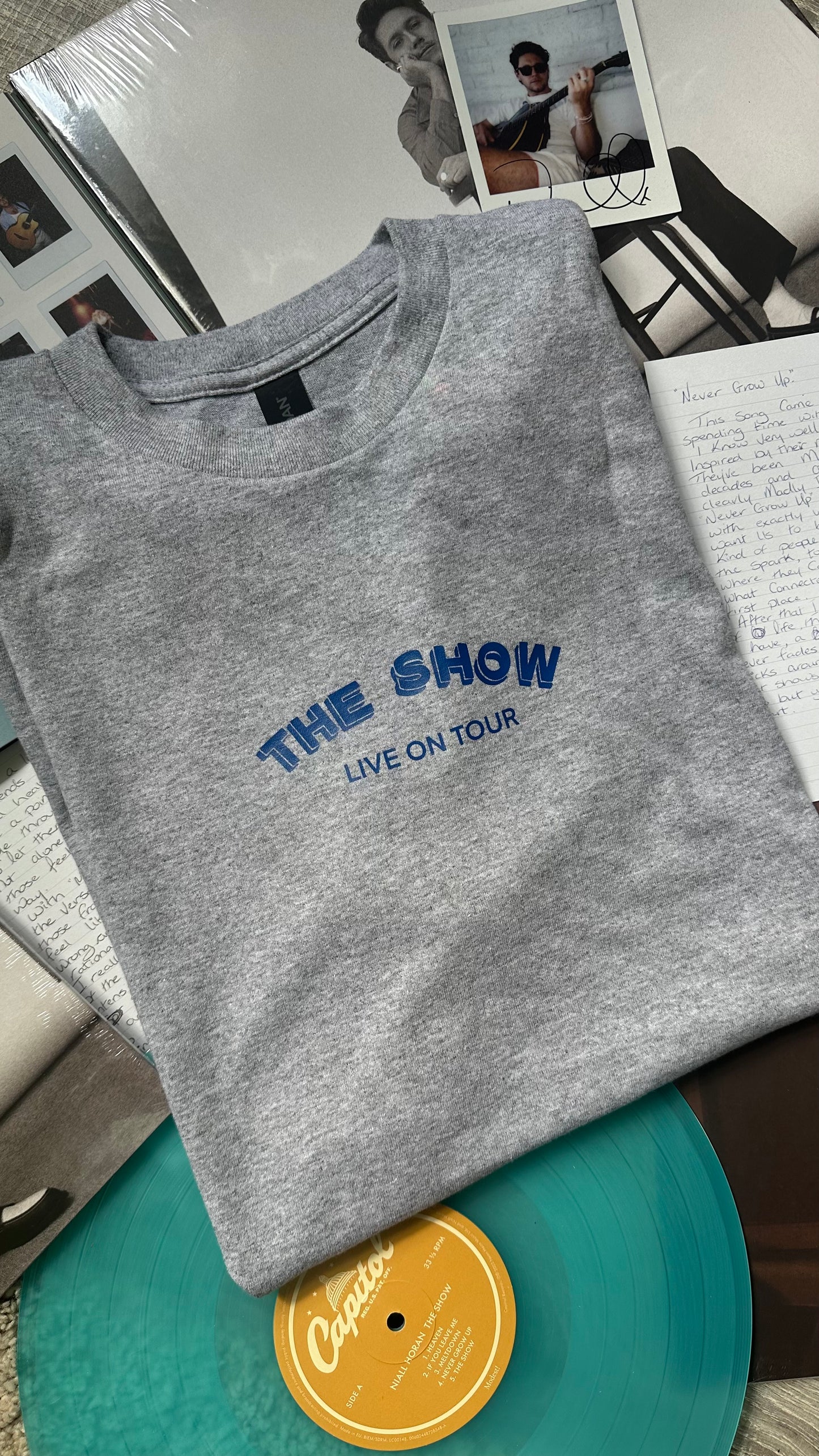 The show setlist tshirt