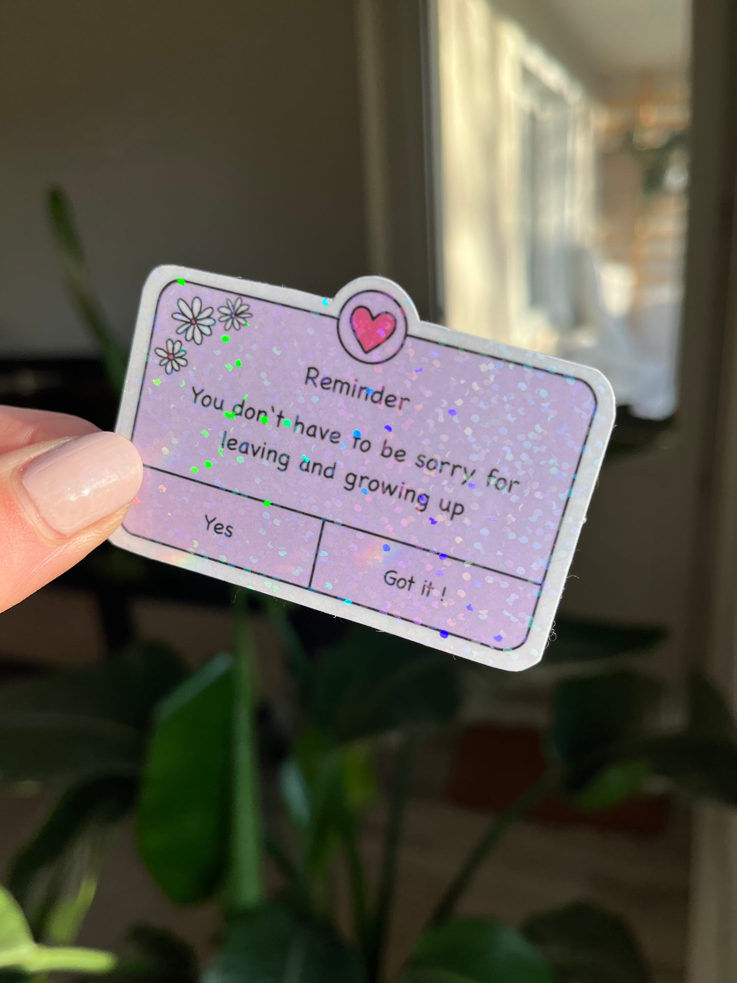 glitter reminder Matilda sticker