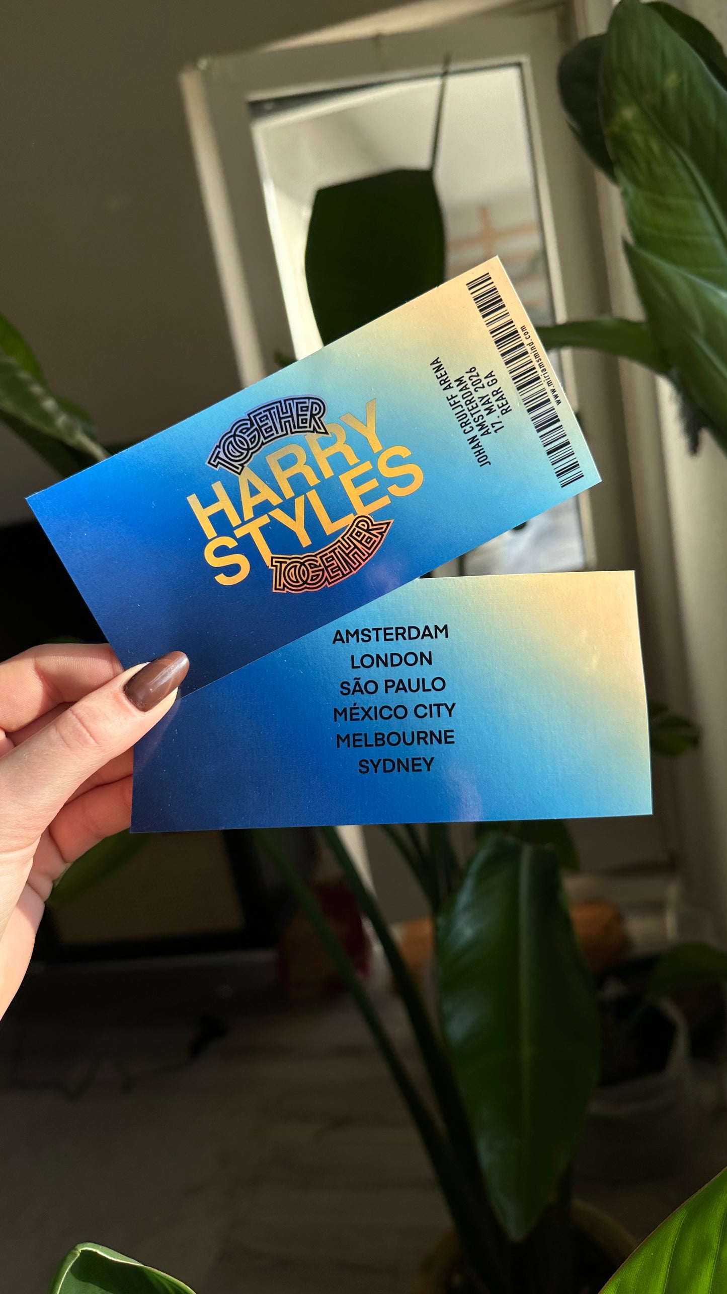 Together fan tickets customizable