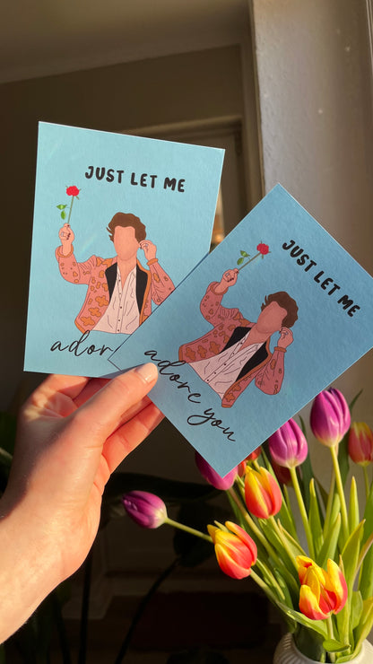 Harry Adore you/Valentines day cards/ Greeting cards