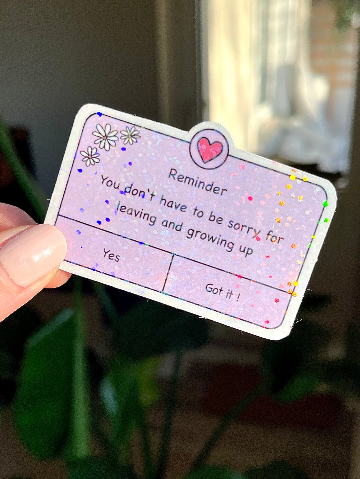 glitter reminder Matilda sticker