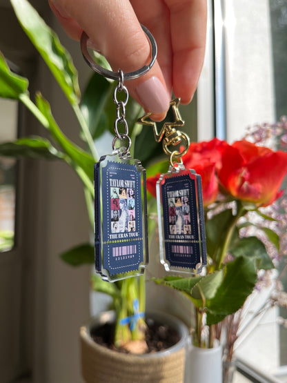 Taylor Ticket Keychain the Eras Tour