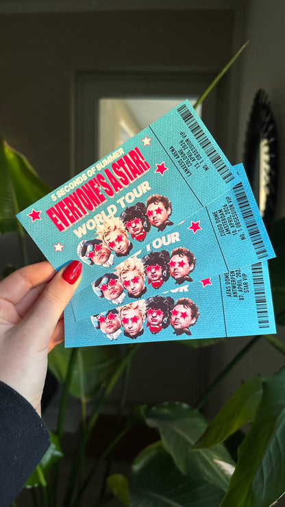 Everyones a Star tickets customizable