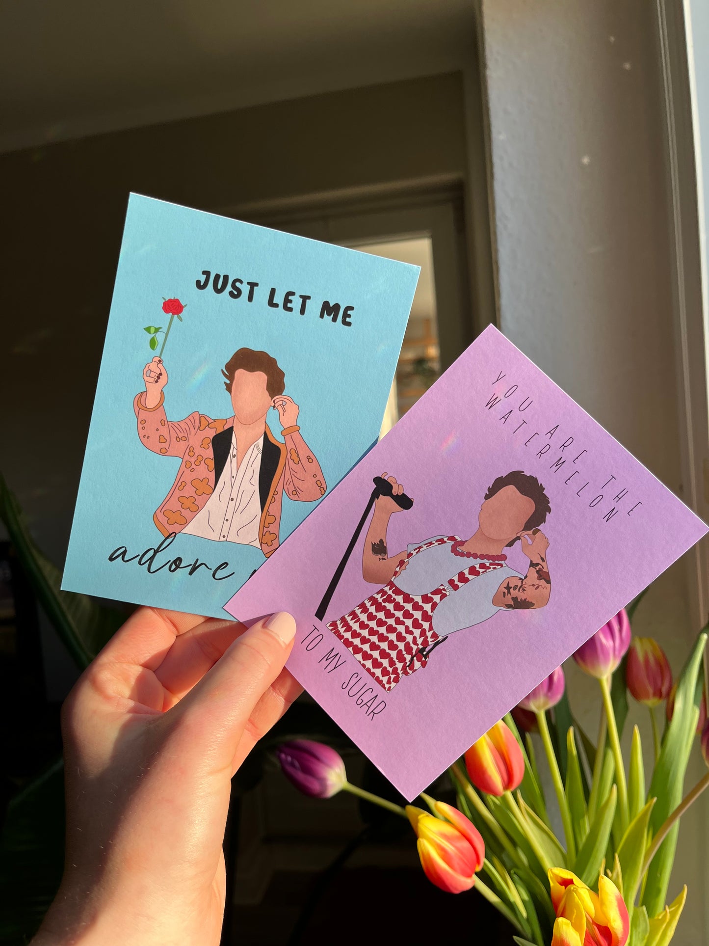 Harry Adore you/Valentines day cards/ Greeting cards