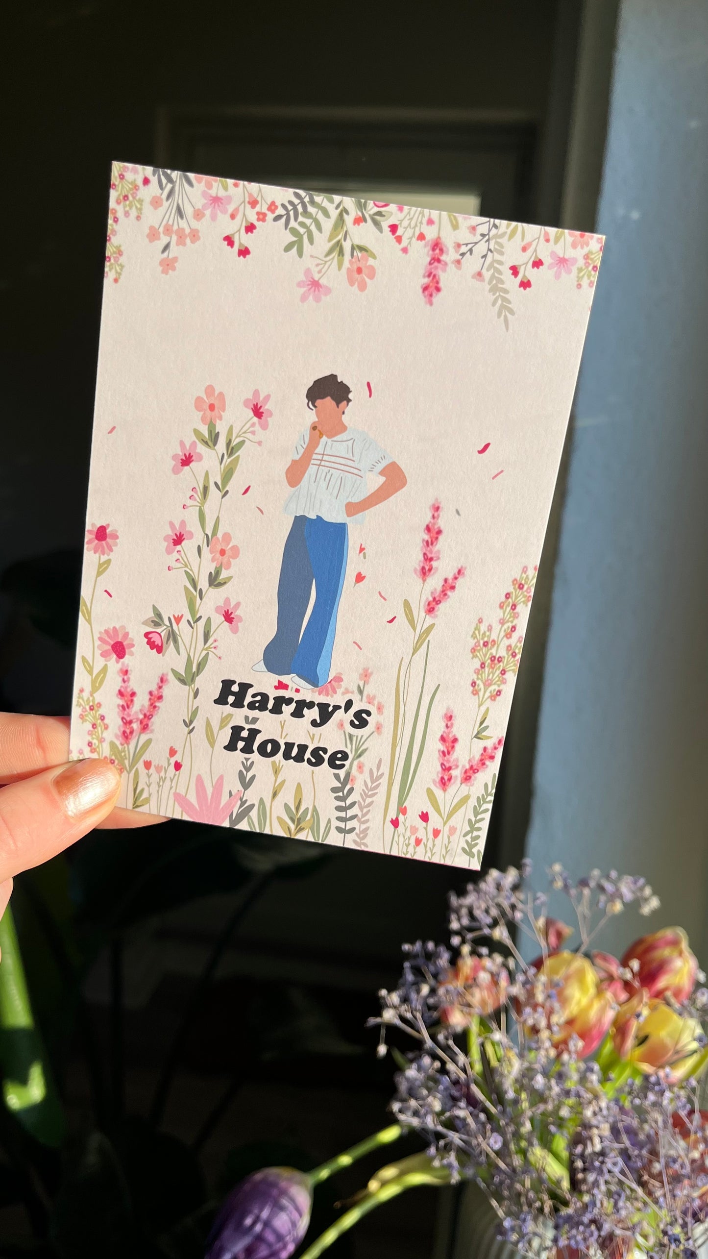 Harrys flowers art print