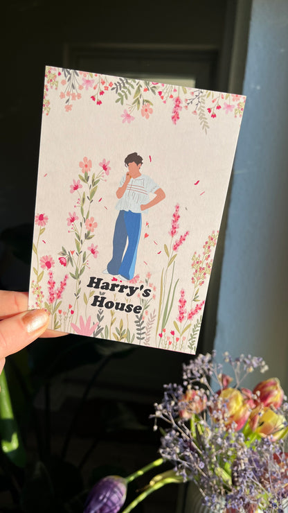 Harrys flowers art print