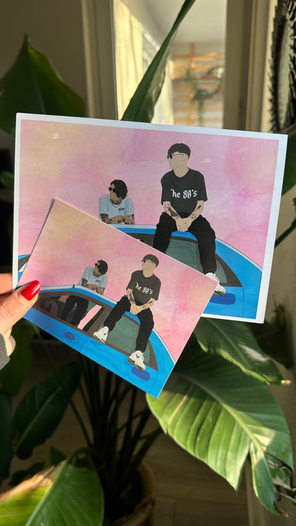 on the road inspired Art Prints