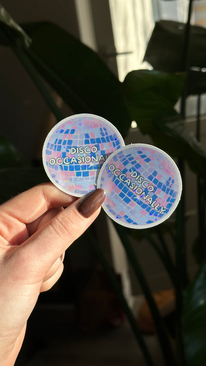 Disco & Kiss glitter stickers