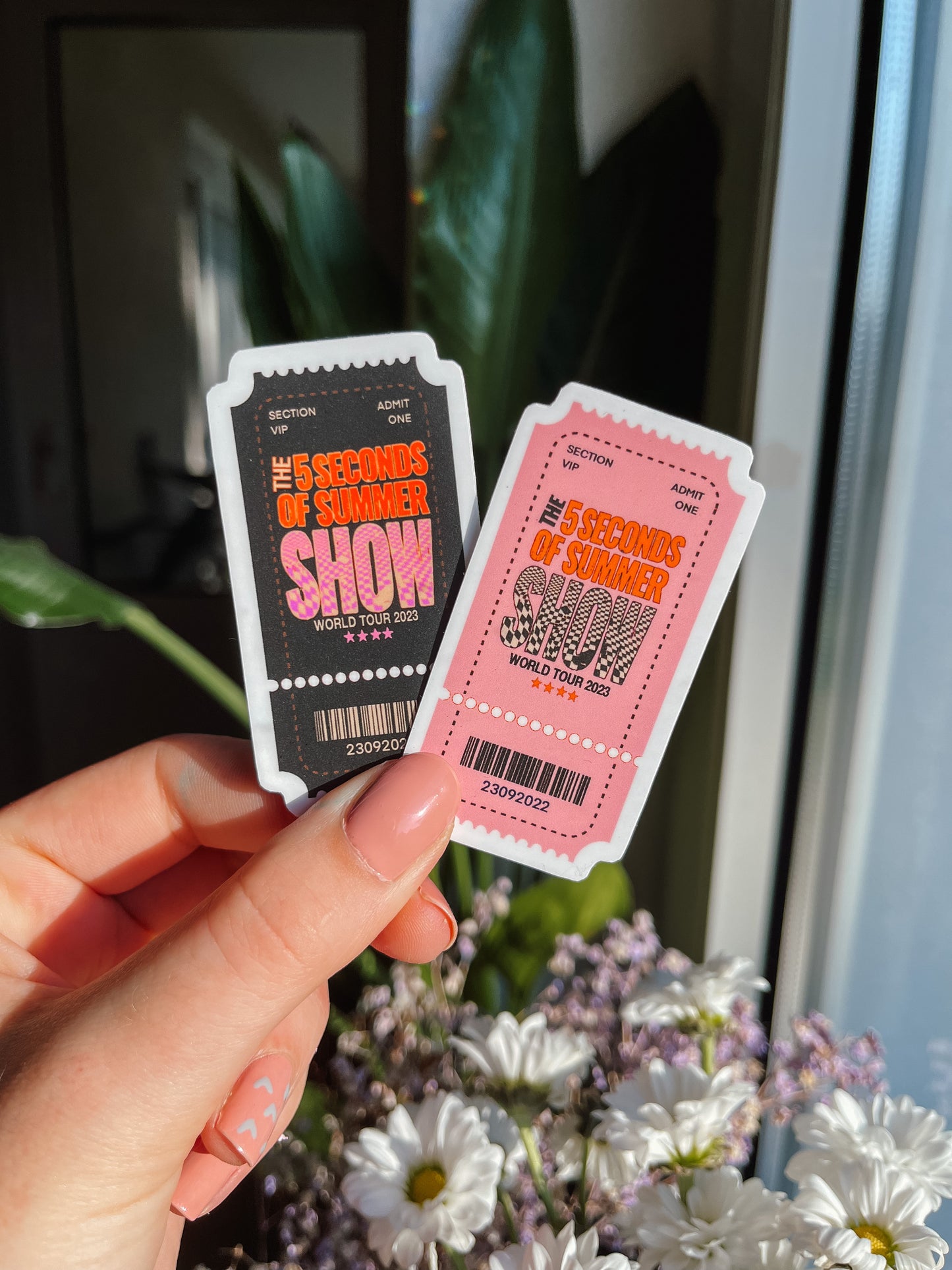 Waterproof 5sos Show Tour Ticket Sticker